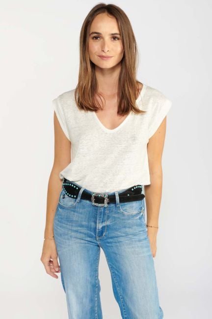 Ceinture Bonita en daim noir