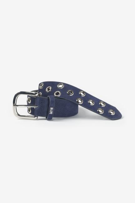 Ceinture Minog en daim bleu marine