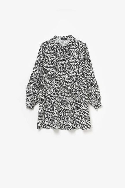 Robe Abyssgi à motif léopard noir