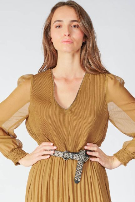 Ceinture Saona en cuir noir