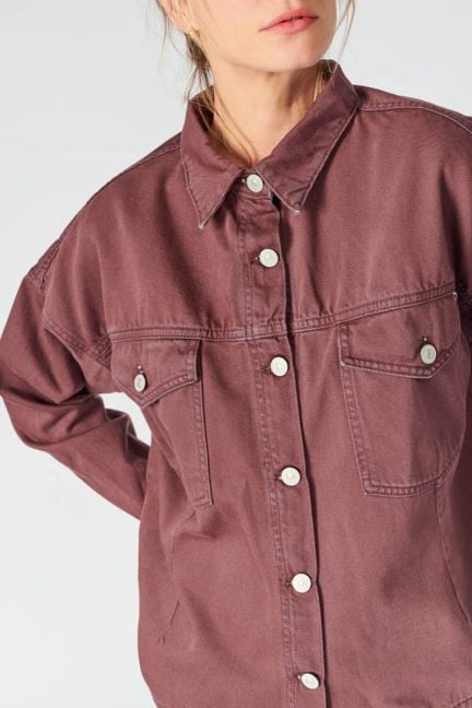 Veste Eliza en jeans lie de vin 