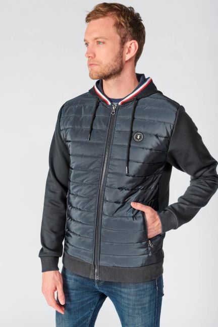 Veste bi-matière Thol bleu marine
