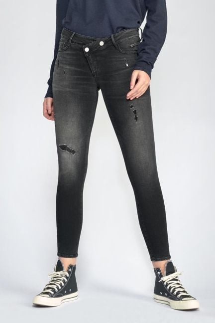 Jeans pulp slim Meteors 7/8ème noir N°1