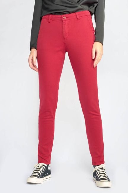Pantalon Dyli2 rouge framboise