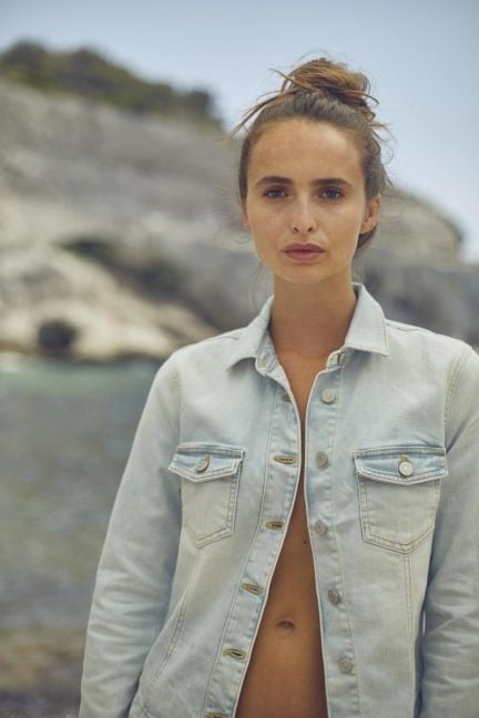 Veste en jeans Lilly bleu très clair