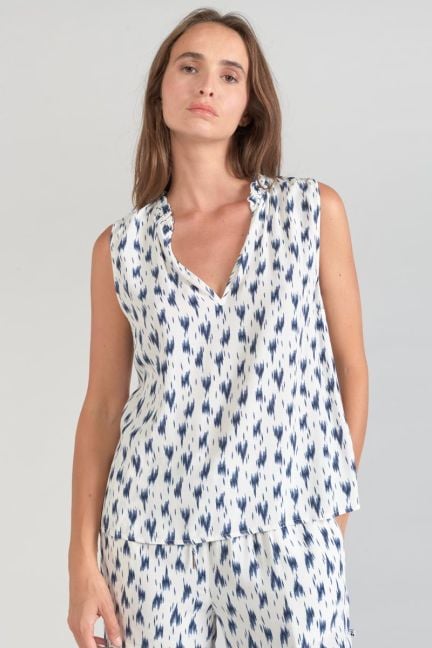 Top Rosita tie and dye bleu