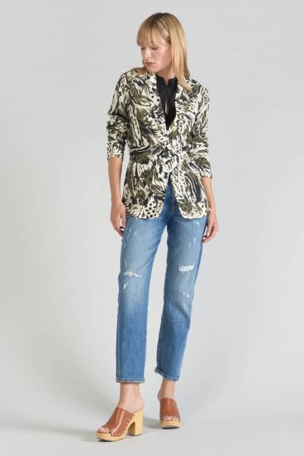 Veste blazer Salome à motif jungle