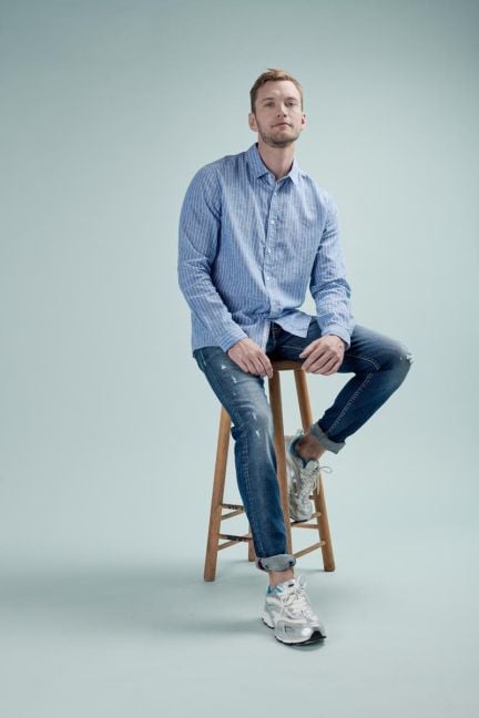 Jeans 700/11 adjusted Camoins destroy bleu N°3