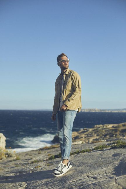 Jeans 700/11 adjusted Ginier destroy bleu N°4