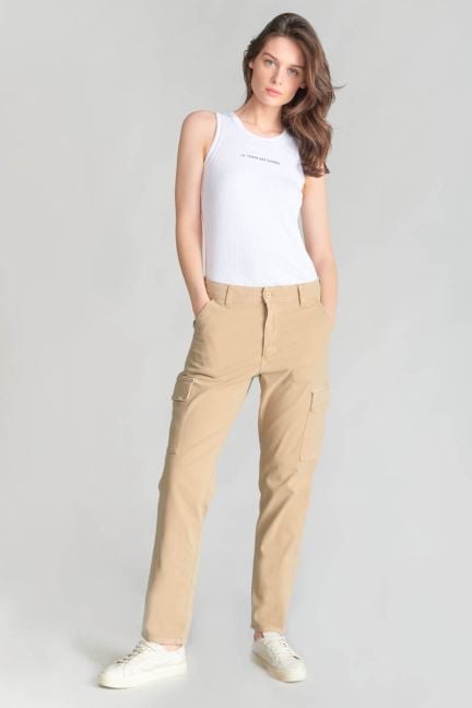 Pantalon cargo Castellas beige