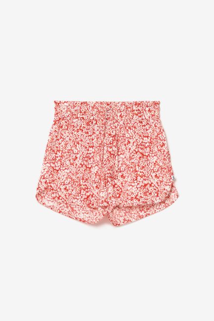 Short Roseigi à motif floral rouge
