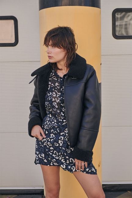 Robe Evann à motif léopard