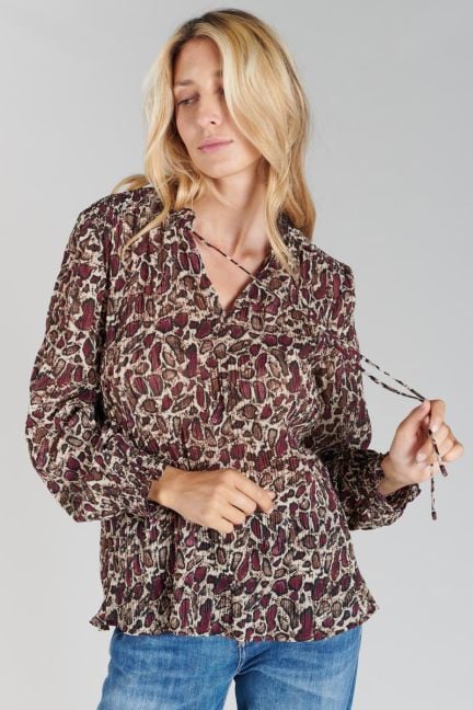 Blouse Janek à motif serpent