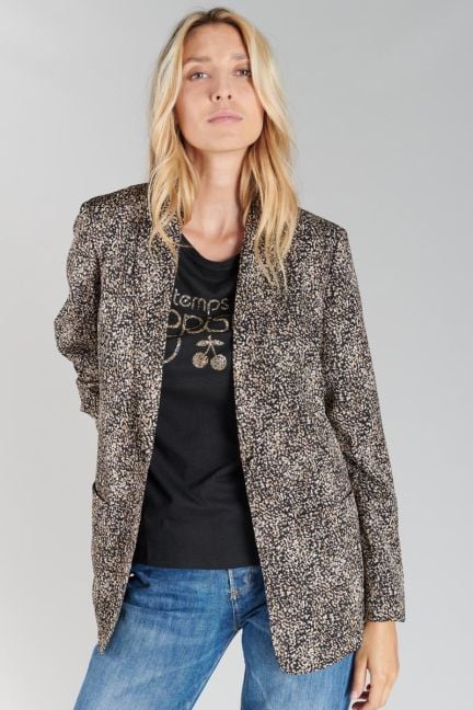 Veste blazer Talhia noir à motif