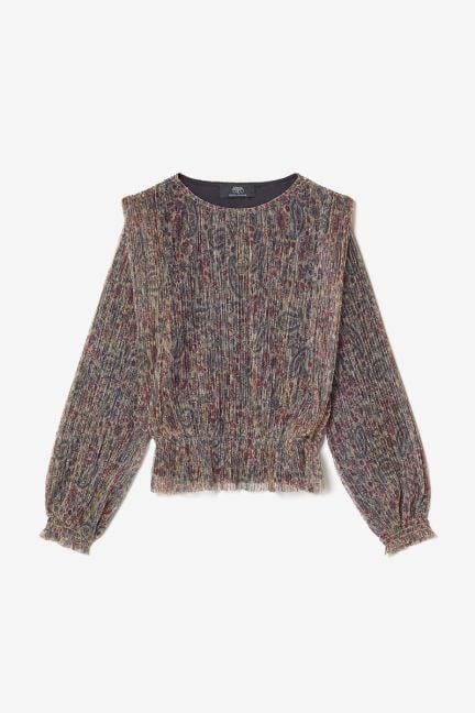 Blouse Kiannagi à motif cachemire irisée