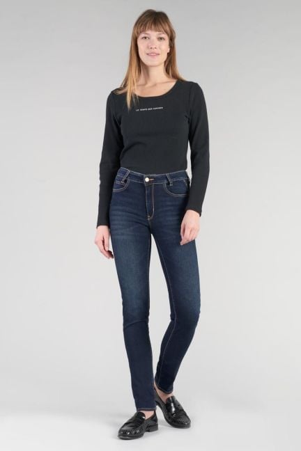Jeans pulp slim Vanta taille haute bleu N°1