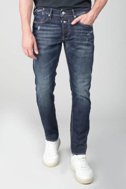 Jeans 600/17 adjusted Basic destroy bleu N°1