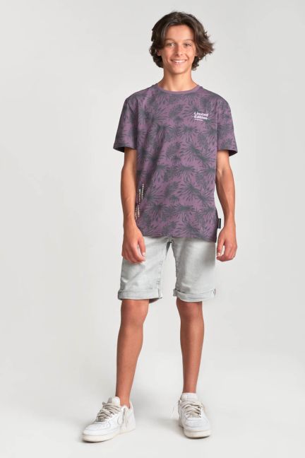 Bermuda Jogg Loc gris clair délavé