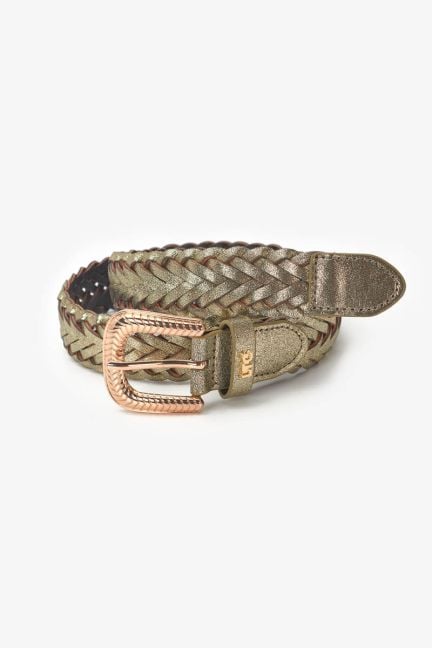 Ceinture Brunell tressée dorée