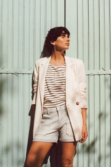 Veste blazer Beky crème