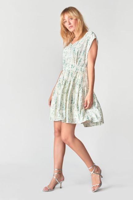 Robe Jasna tie and dye vert d'eau