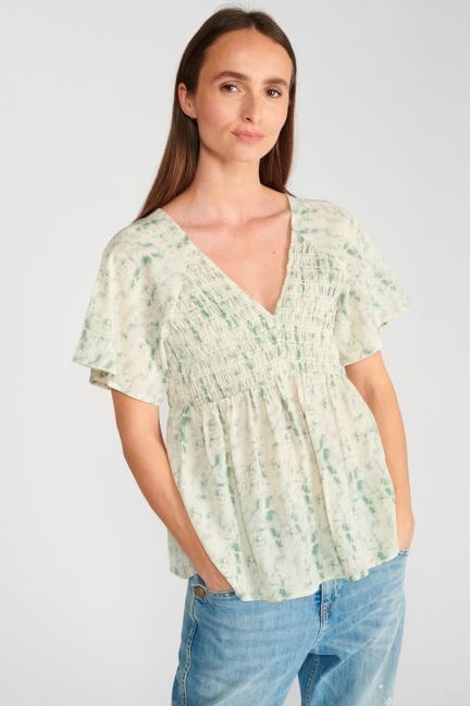 Top Joani tie and dye vert d'eau