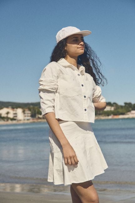 Jupe short Shelagi brodée