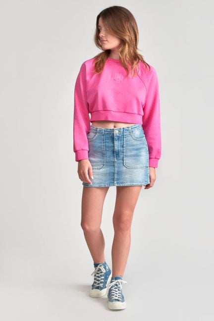 Jupe Zaza en jeans bleu délavé