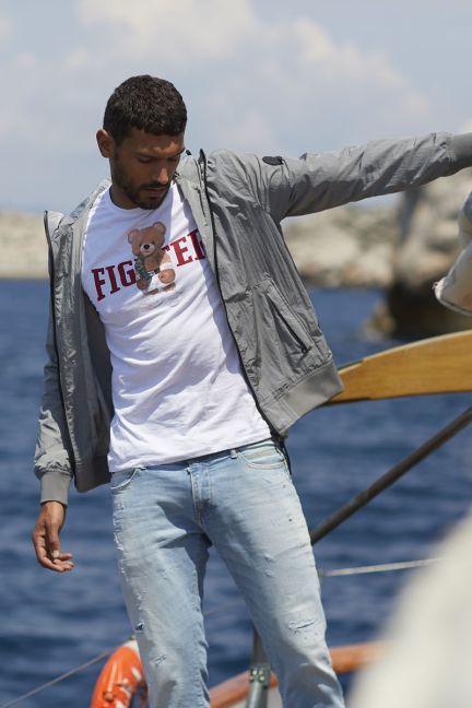 T-shirt Chedar blanc imprimé