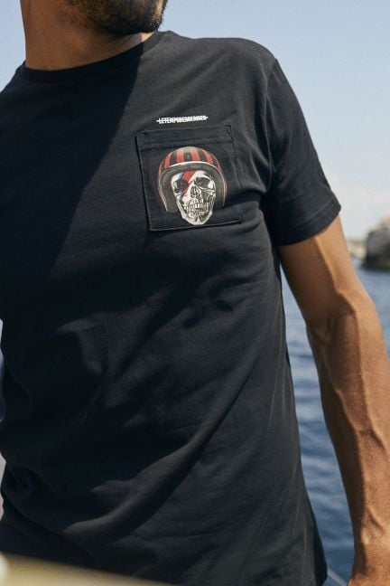 T-shirt Holt noir imprimé