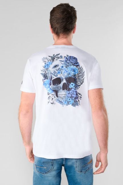 T-shirt Santiago blanc imprimé