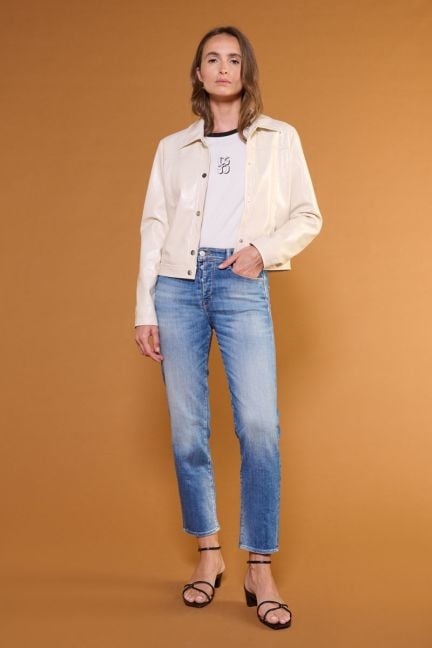 Jeans 400/17 mom Bambino taille haute 7/8ème bleu N°4