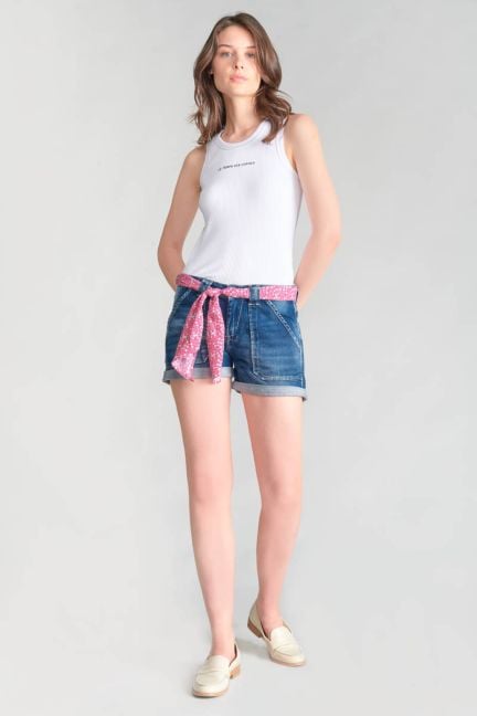 Short Bloom en jeans bleu foncé