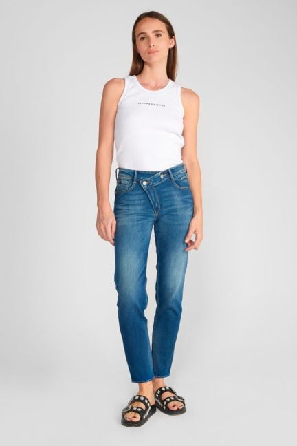 Jeans pulp regular Zep taille haute 7/8ème bleu N°2