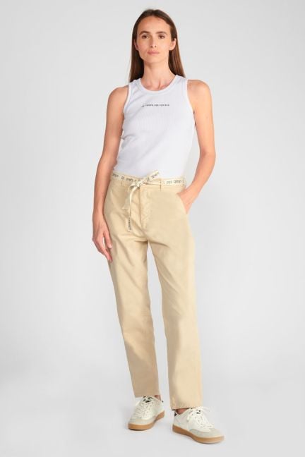 Pantalon chino loose Arlo beige