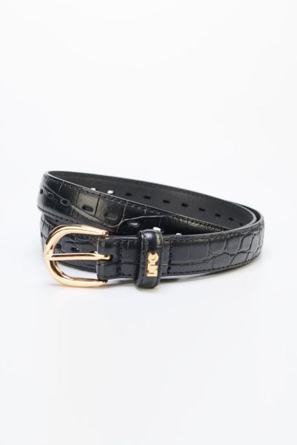 Ceinture Maite en cuir noir