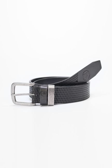 Ceinture Silas en cuir noir