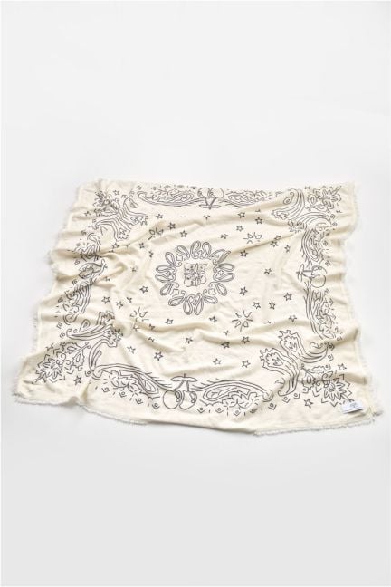 Foulard Elisa crème à motif