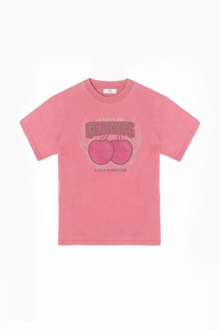 T-shirt Atrabagi rose imprimé
