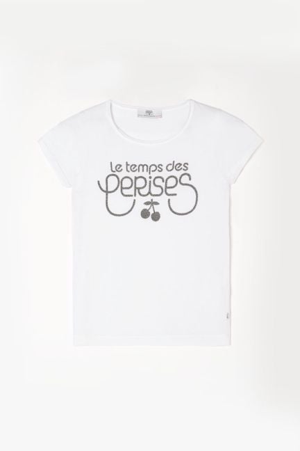 T-shirt Gilliangi blanc imprimé