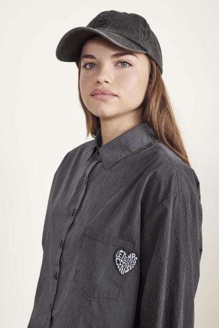 Chemise oversize Ladogi à rayures noire