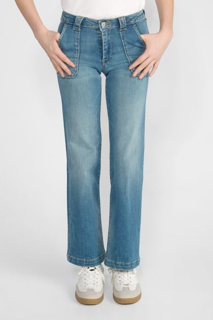 Jeans pulp flare taille haute bleu N°4