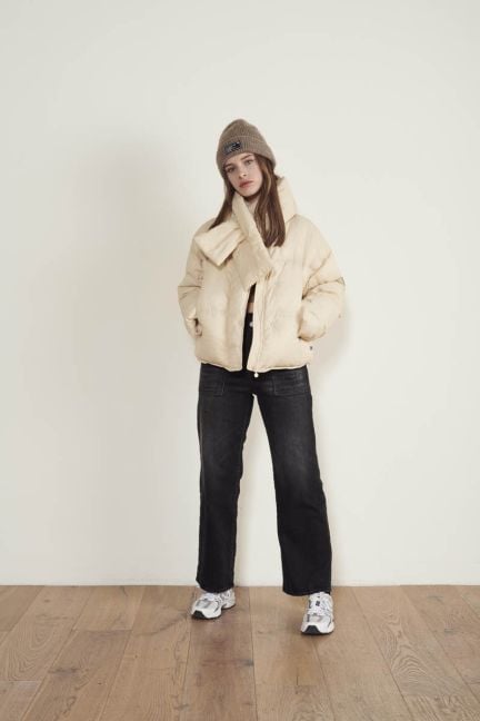 Jeans regular large Twin taille haute noir N°1