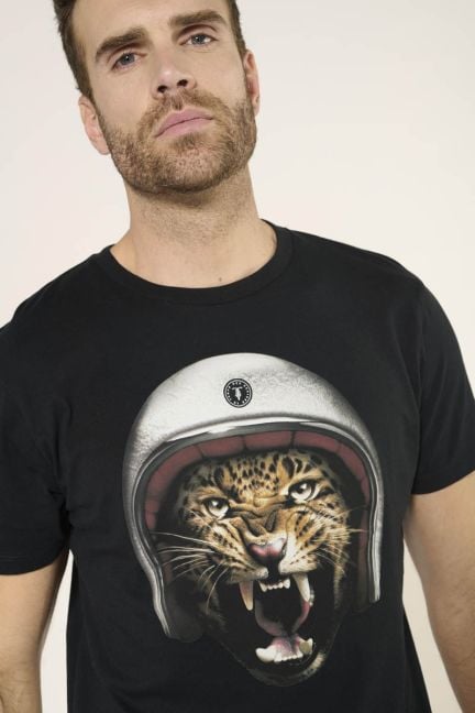 T-shirt Seth noir imprimé