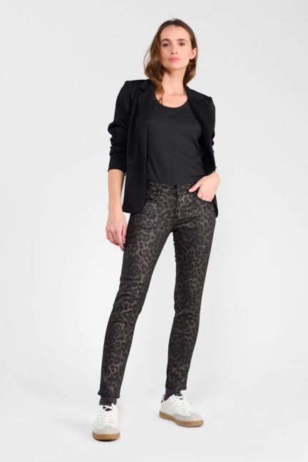 Pantalon pulp slim Leo 7/8ème enduit 