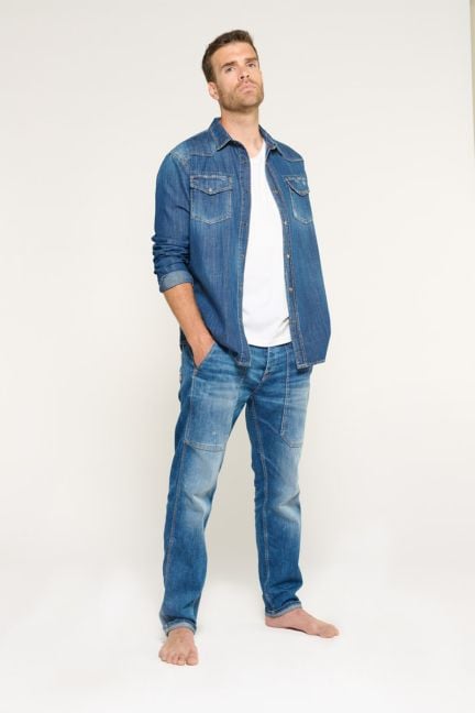 Jeans loose Work destroy bleu N°3