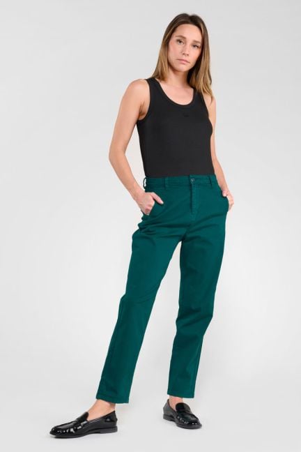 Pantalon chino Erle bleu canard