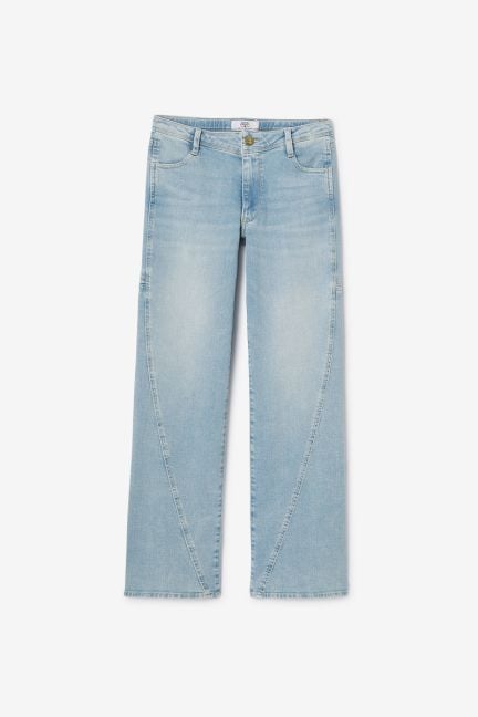 Jeans wide leg taille haute bleu N°5
