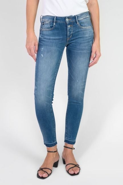 Jeans pulp slim Dionne 7/8ème destroy bleu N°3