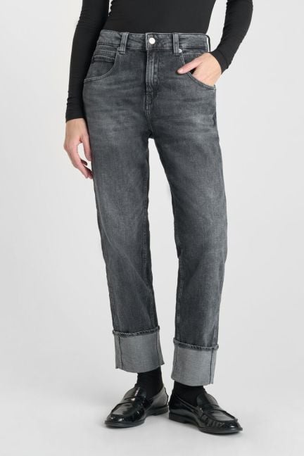 Jeans 400/60 girlfriend Jama taille haute gris N°1